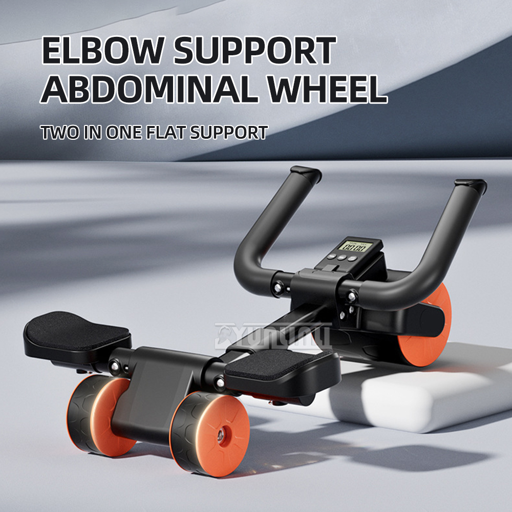 多機能ホームフラットサポート腹筋ローラーフィットネス機器アブ - Ab Roller Wheel With Elbow Support のレビューと価格