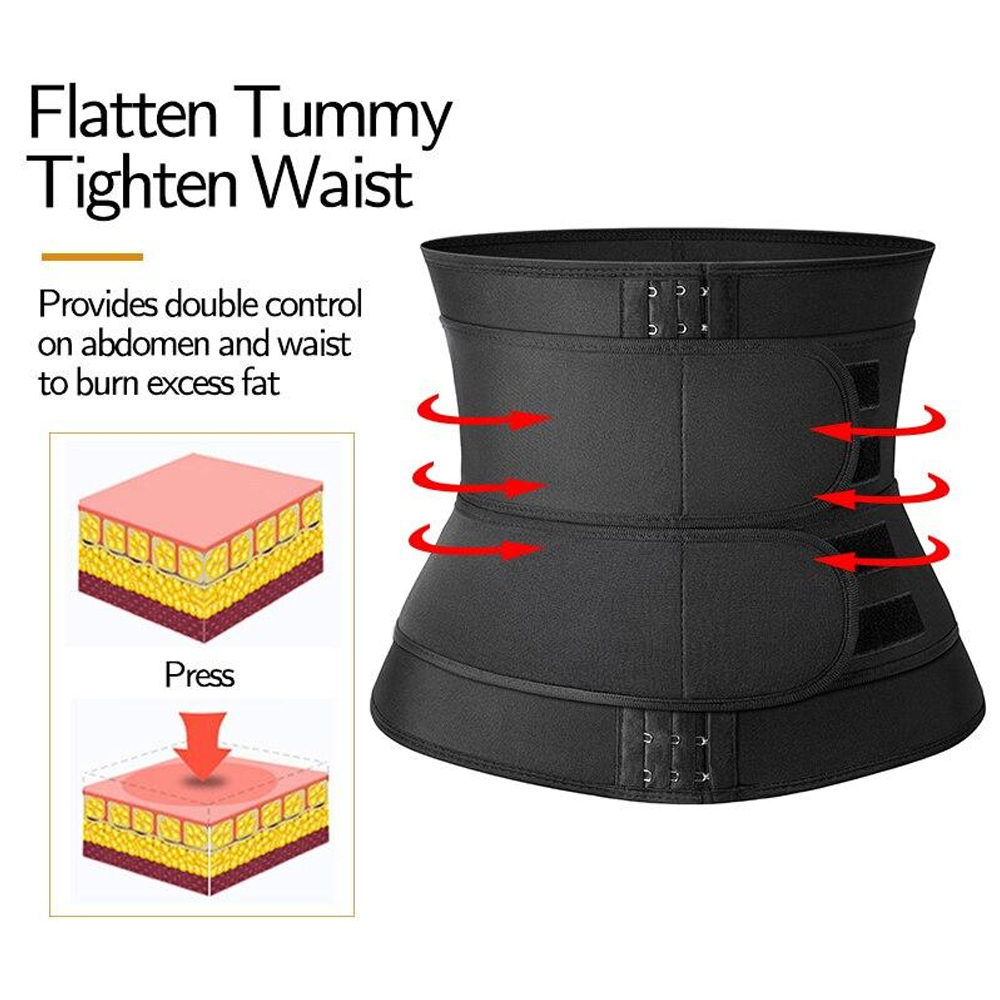 女性 & 男性ウエストトレーナーネオプレンサウナ痩身ベルト腹 - Sweat Waist Trainer Belt Neoprene のレビューと価格