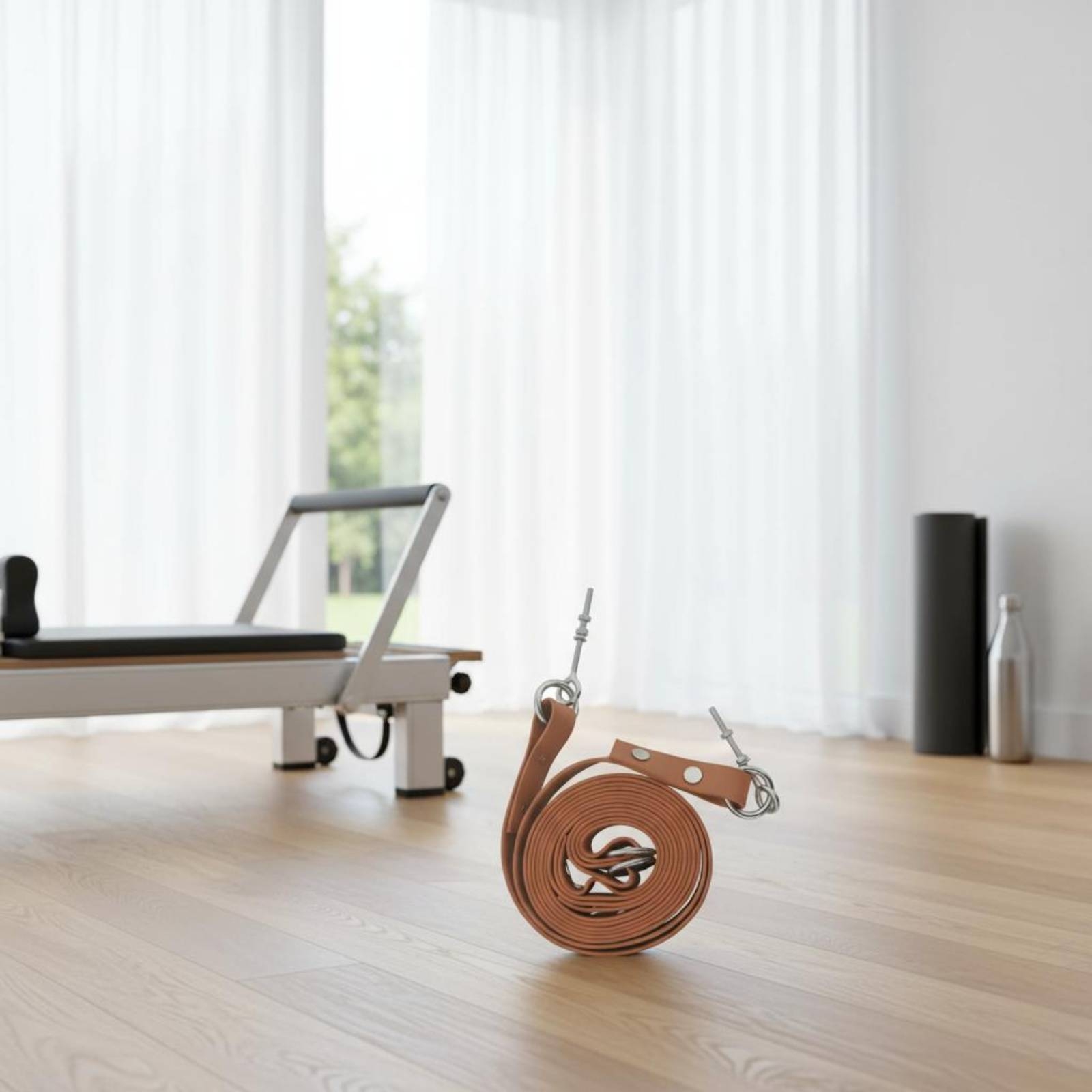リフォーマー ダブルループストラップ 快適なピラティス ダブ - Fitness Equipment のレビューと価格