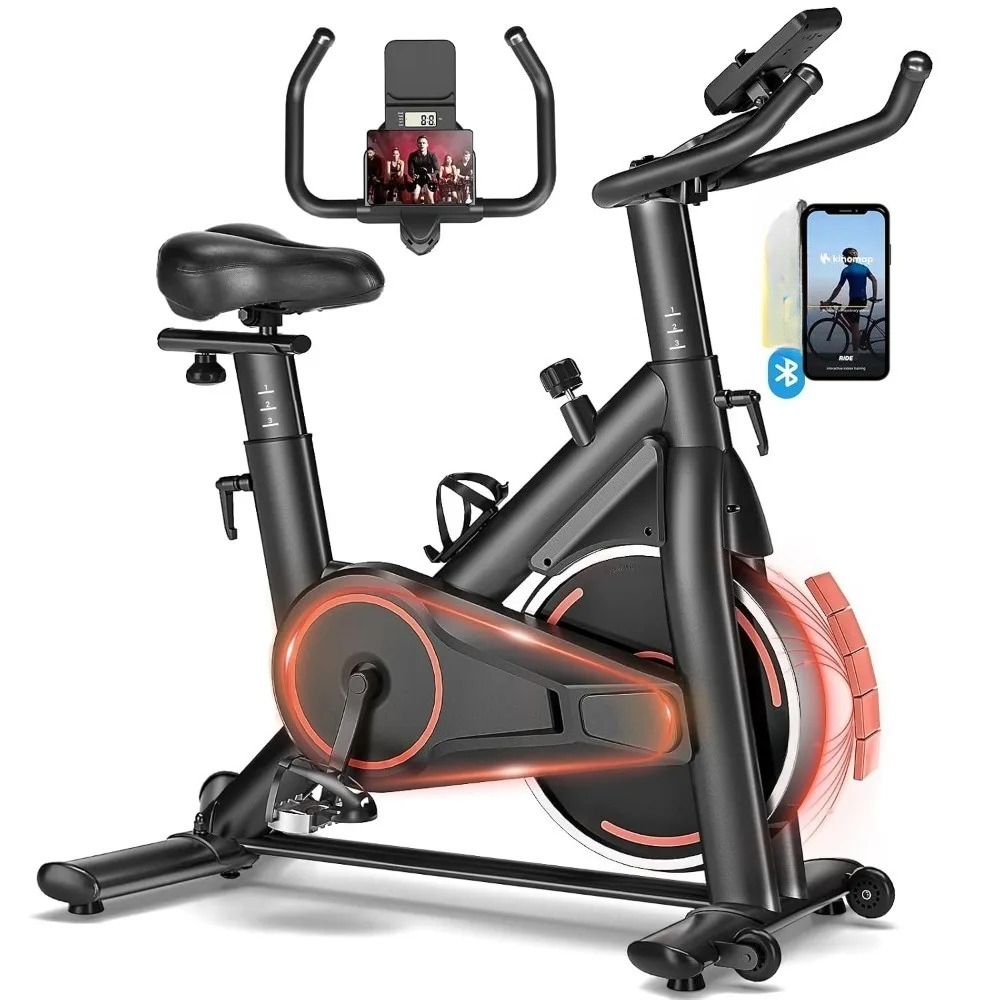 調整可能な磁気抵抗式ステーショナリーエクササイズバイク、アプ - Exercise Bike Magnetic Resistance のレビューと価格