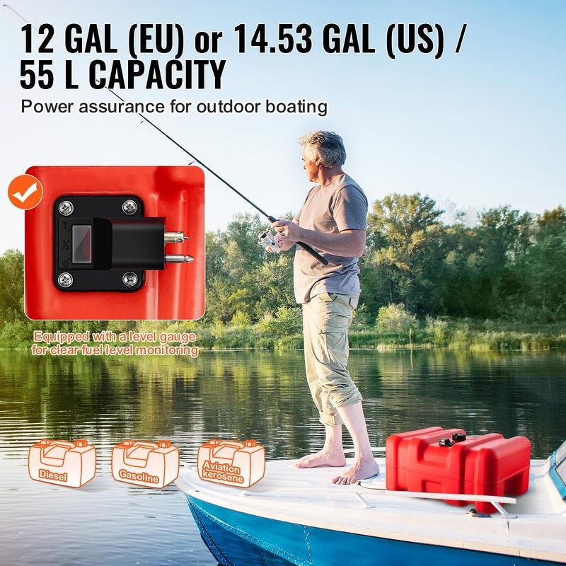 船舶用燃料タンク、14.53ガロン/55L、ポータブルボート - Fishing のレビューと価格