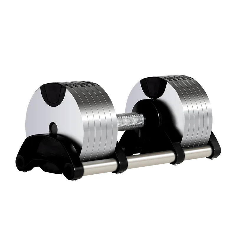 調整可能なステンレス製ダンベル ジム機器 ボディビルダー フ - Adjustable Dumbbell Pair 40Kg のレビューと価格
